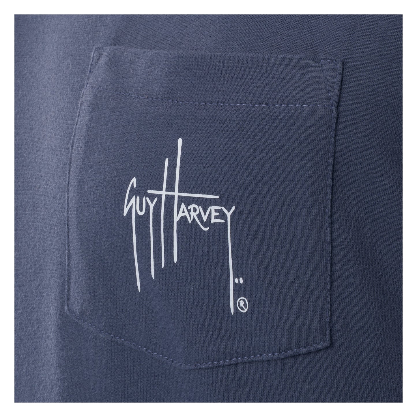 Men's Sketchy Blue Lightweight Pocket Tee