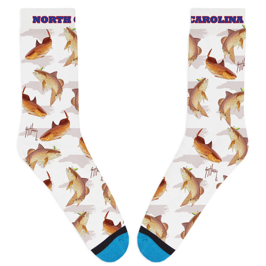 Guy Harvey North Carolina Redfish Socks