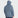 A man shown from the back wearing a hooded lightweight jacket in a muted dusty blue color, set against a plain light gray studio background.