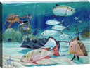 "Reef Patrol" Small Canvas Art