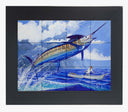 "Stormy Blue" Tile Art