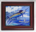 "Stormy Blue" Tile Art