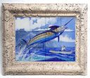 "Stormy Blue" Tile Art