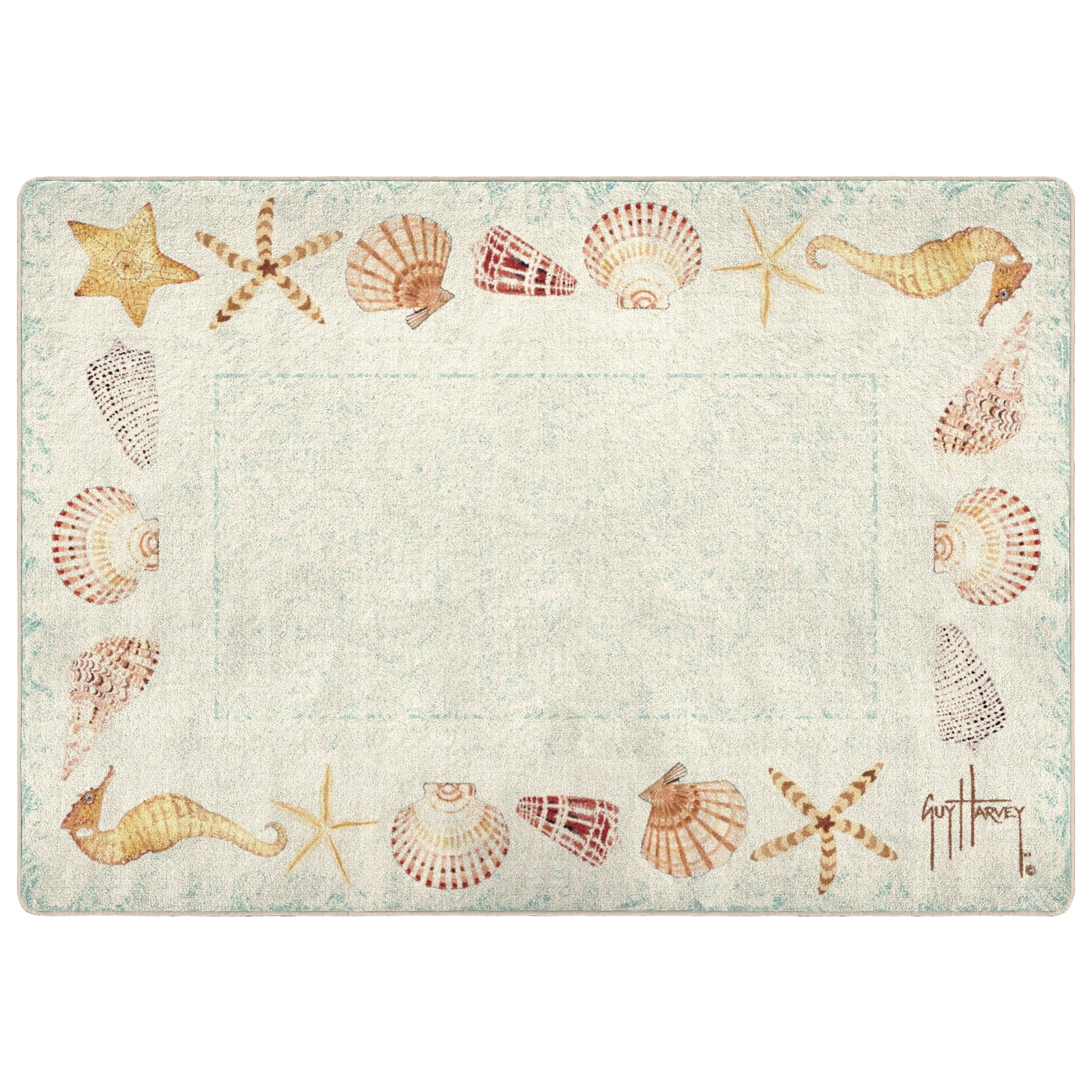 Seashell Area Rug Seashell Swirl Area Rug – Guy Harvey