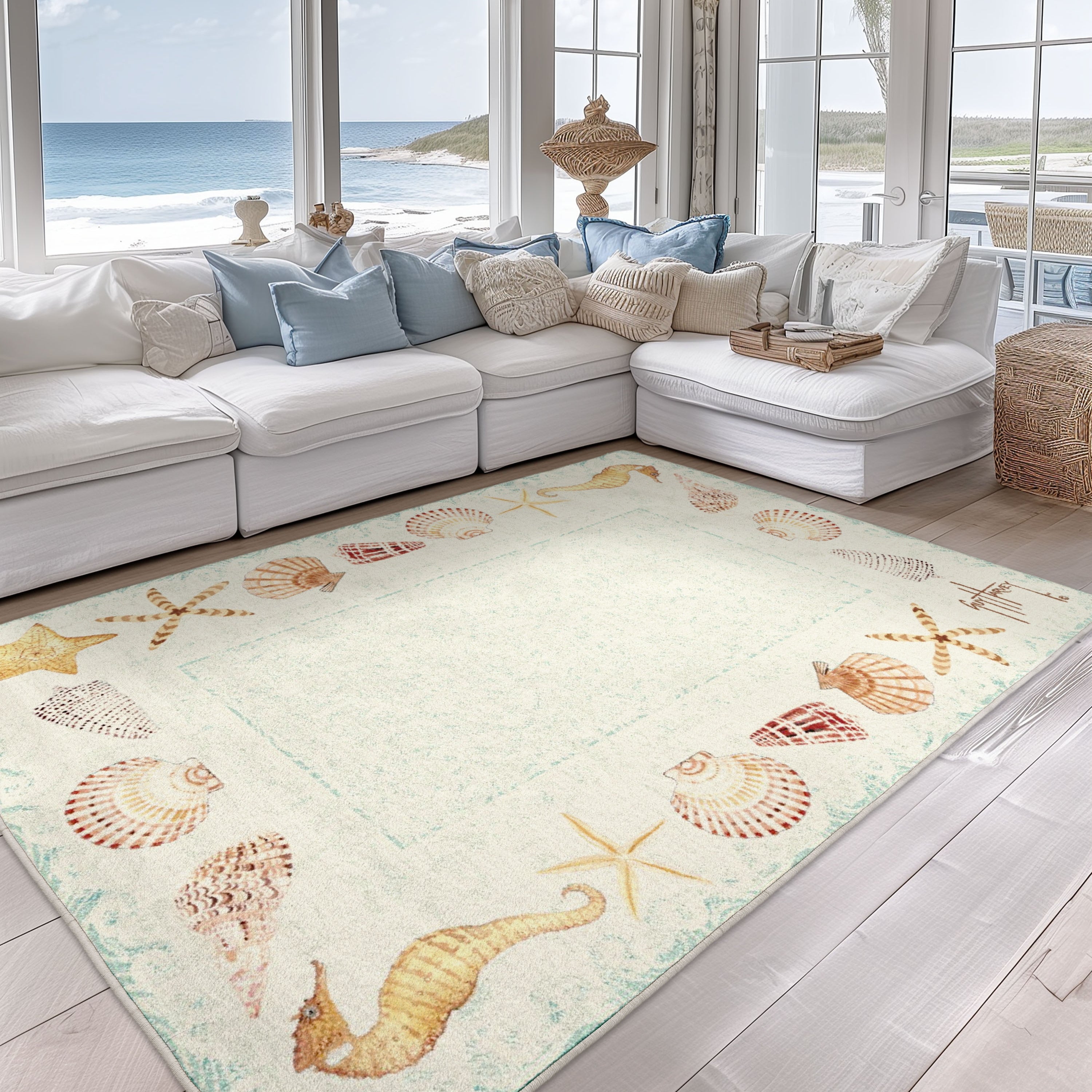 Seashell Swirl Area Rug