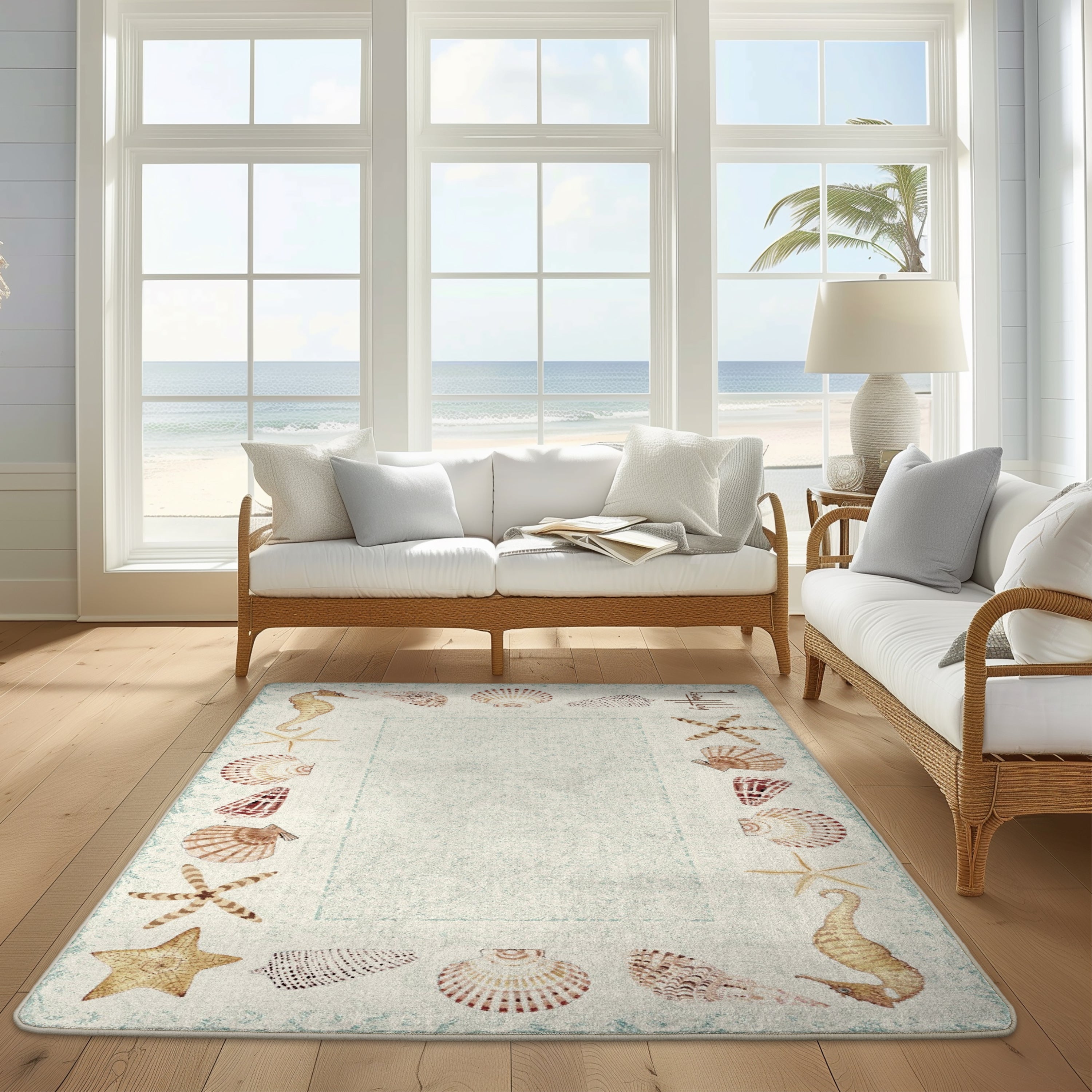 Seashell Swirl Area Rug