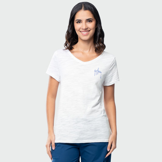 Shoreline V Neck Tee - American Floral
