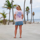 Shoreline V Neck Tee - Salty Scallop