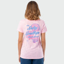 Shoreline V Neck Tee - Salty Scallop