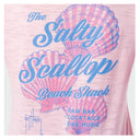 Shoreline V Neck Tee - Salty Scallop
