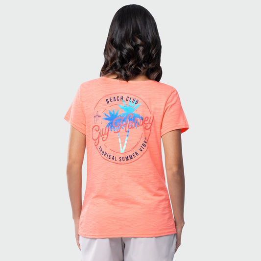 Shoreline V Neck Tee - Summer Vibes