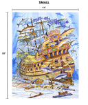 "Spanish Galleon" Aluminum Art