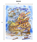 "Spanish Galleon" Aluminum Art