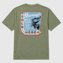 A olive green Guy Harvey Threadcycled T-Shirt with a freshwater graphic