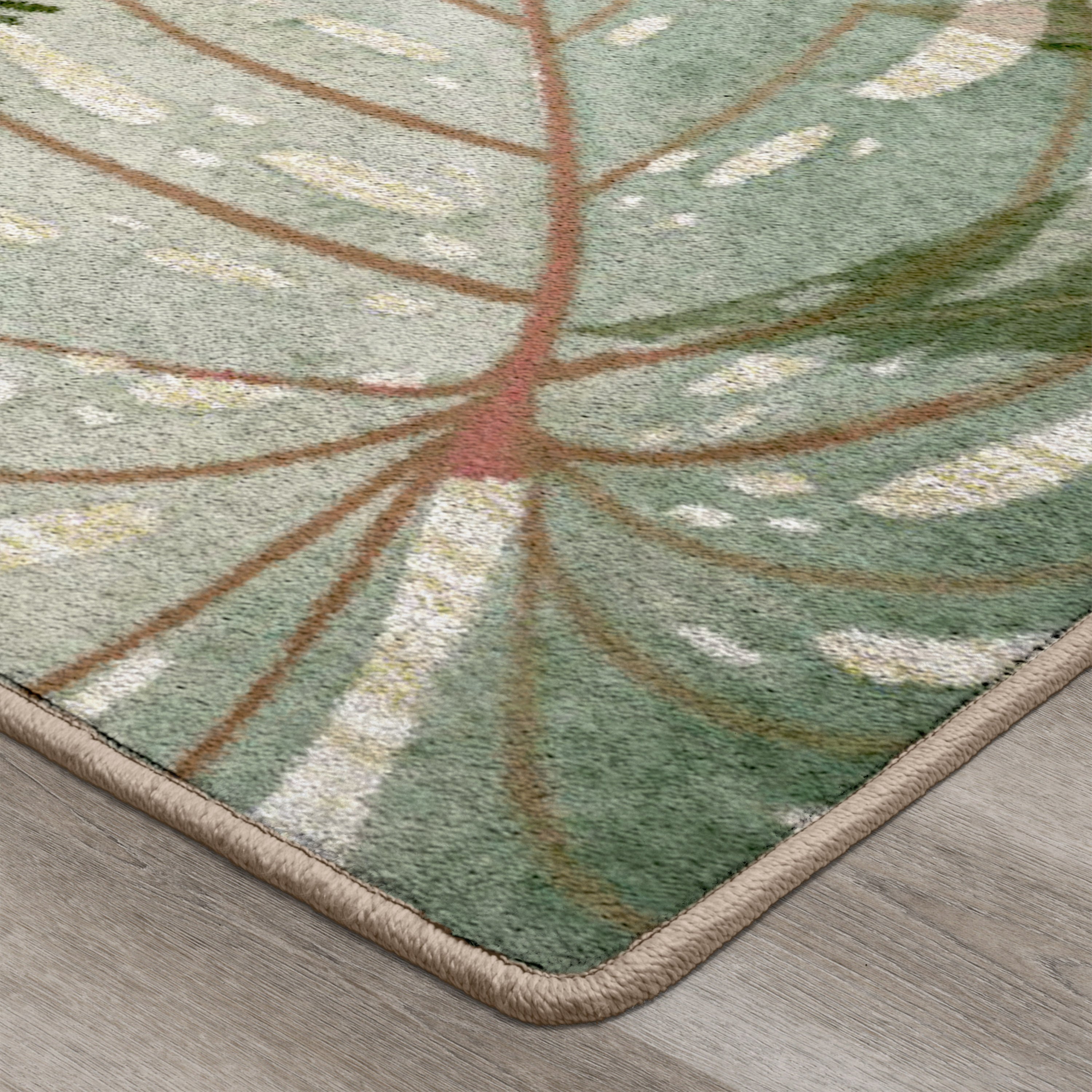 Tropical Leaves Area Rug