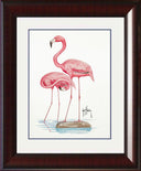 "Two Flamingos" Mini Print