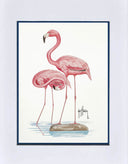 "Two Flamingos" Mini Print
