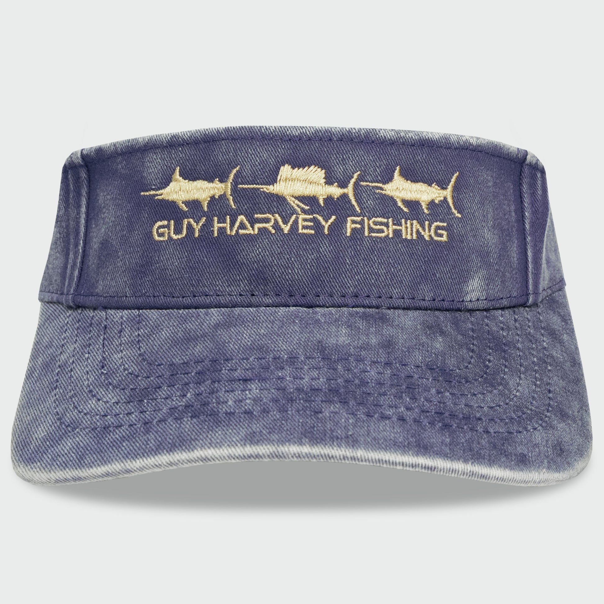 Washed Embroidered Billfish Visor – Guy Harvey