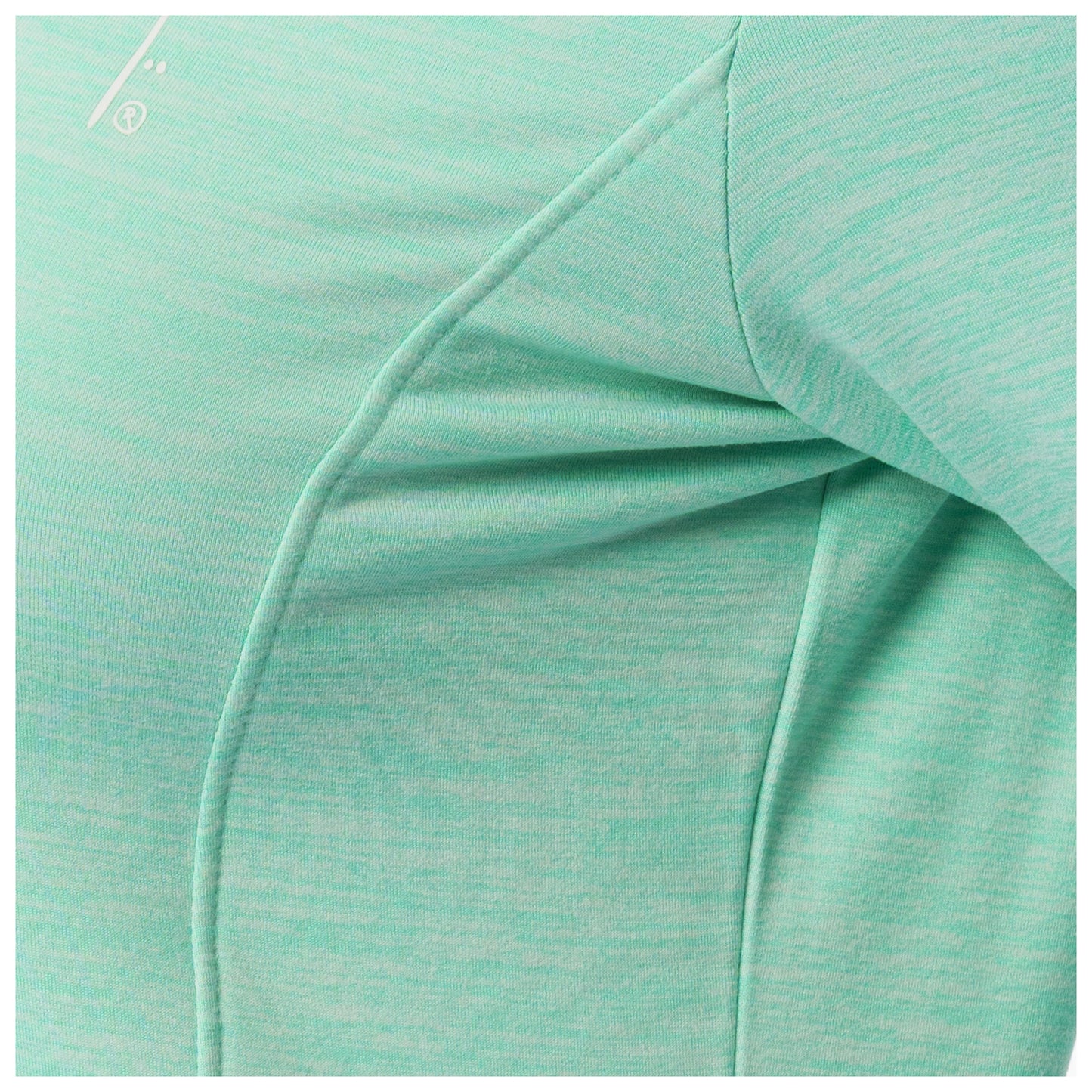 Stitching detail on side panel of pullover