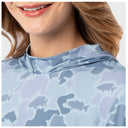 Women's Marlin Air Sun Protection Printed Hood - Mallard Camo