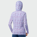 Women's Marlin Air Sun Protection Printed Hood - Ocean Topo