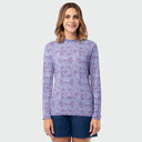 Women's Marlin Air Sun Protection Printed Hood - Ocean Topo