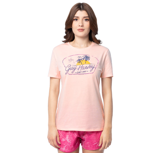Women's Retro Scene Lightweight Crew Neck T-Shirt