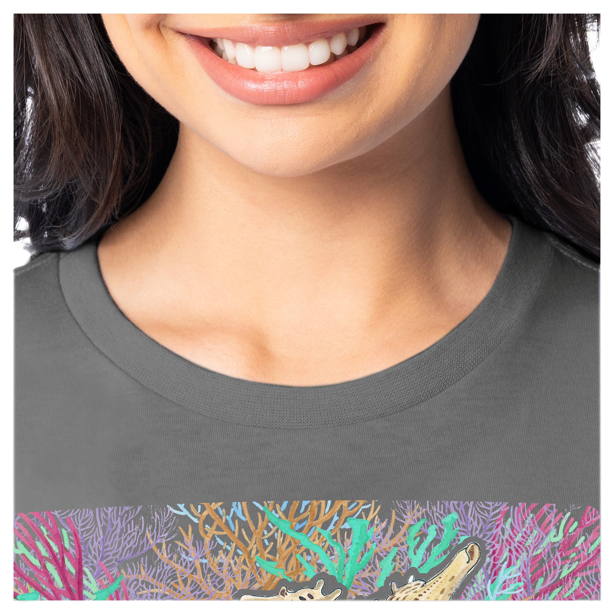 Women's Seahorse Pair Lightweight Crew Neck T-Shirt