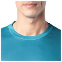 Close-up on the crew neck for the long sleeve sun top