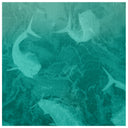 Detailed view of fade green design with mahi-mahi artwork on back of Guy Harvey Men’s Performance Top