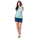 Lifestyle photo of Guy Harvey Women’s Paradise Turtle Lightweight V-Neck T-Shirt
