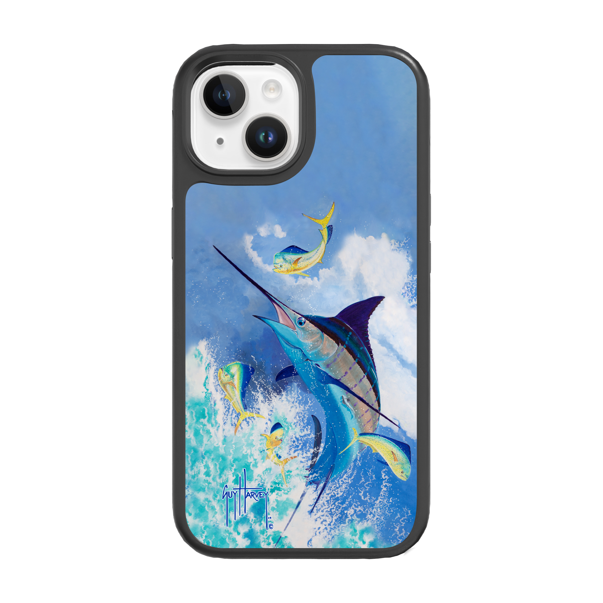 iPhone 15 Models - Fortitude Blue Commocean Phone Case View 4