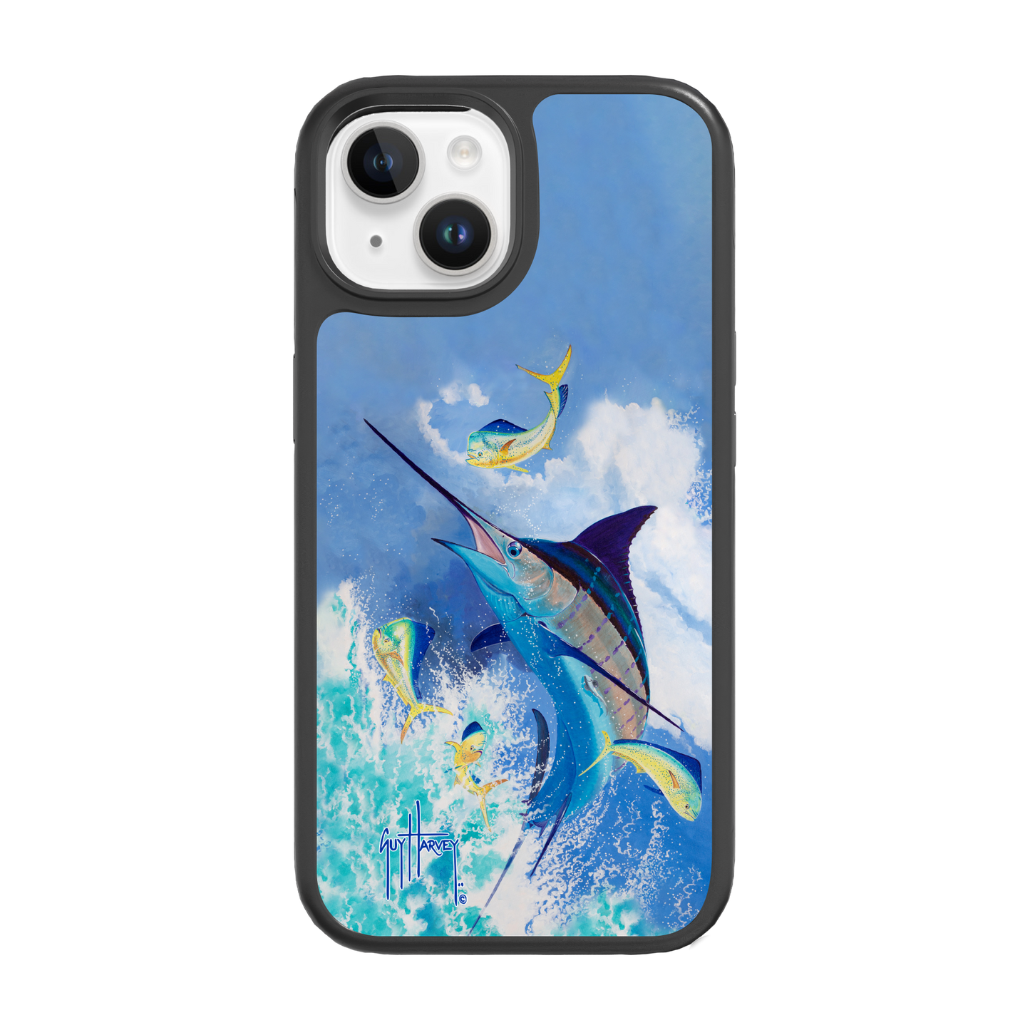 iPhone 15 Models - Fortitude Blue Commocean Phone Case View 4
