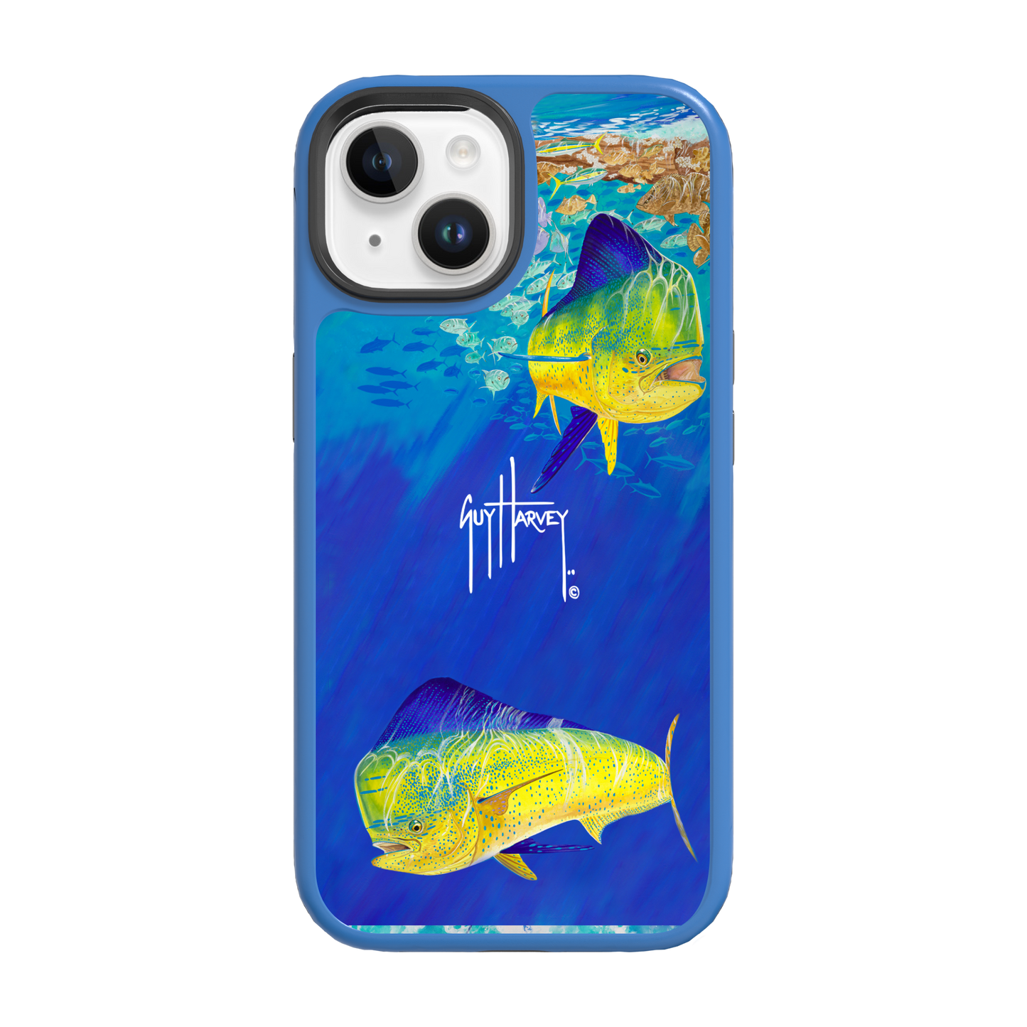 Guy Harvey | iPhone 15 Models Fortitude Break Away Phone Case iPhone 15 Pro Max, Bermuda Blue, 480x480