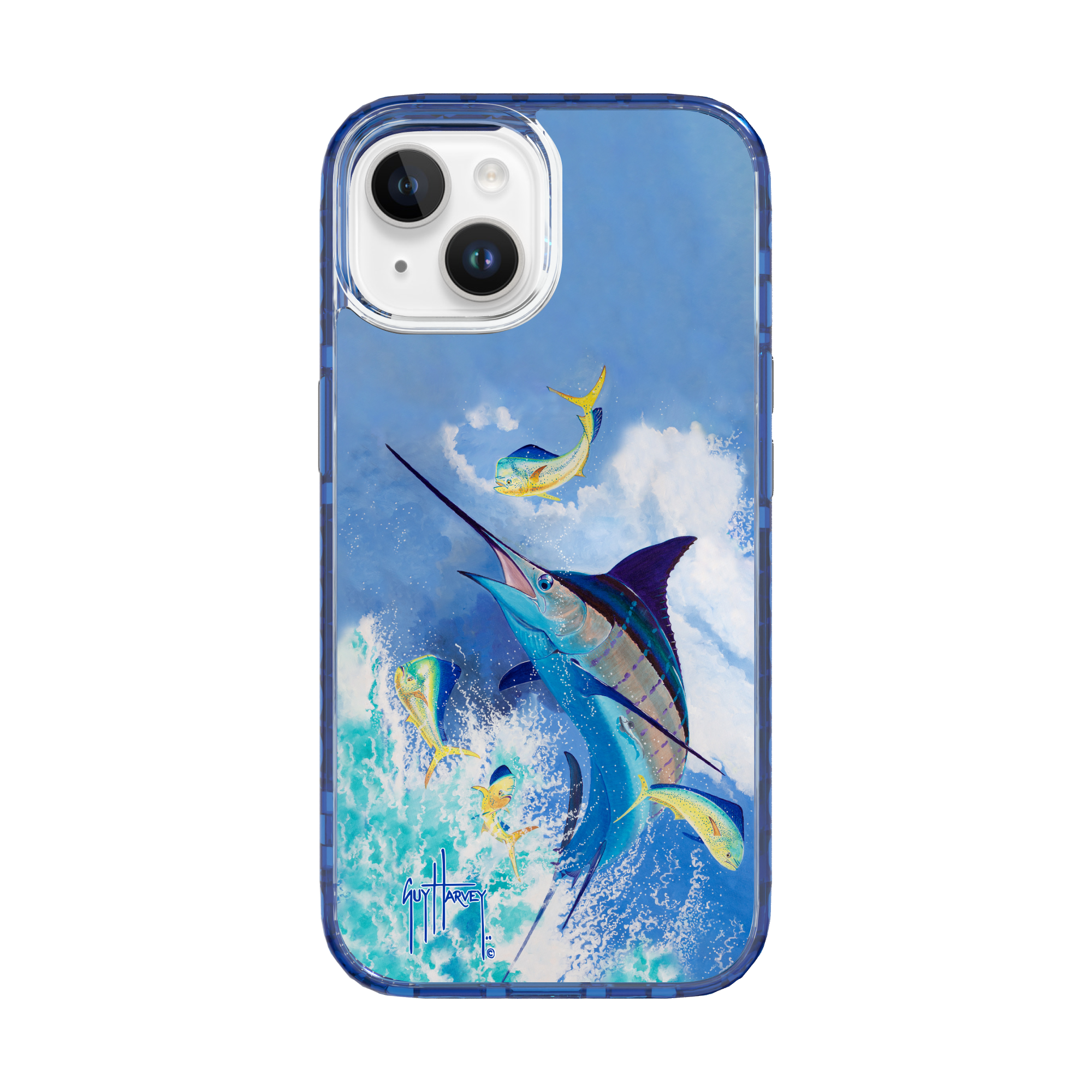 iPhone 15 Models - Magnitude Blue Commocean Phone Case View 4