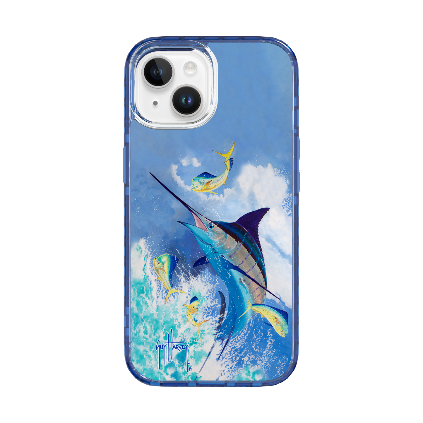 iPhone 15 Models - Magnitude Blue Commocean Phone Case View 4