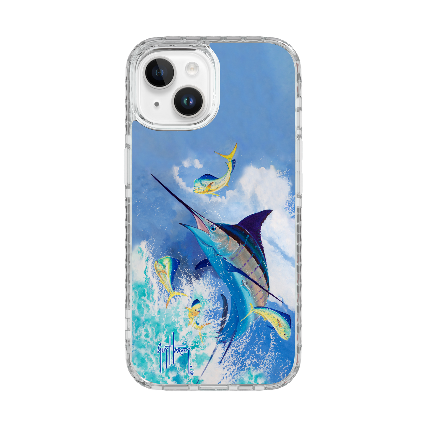 iPhone 15 Models - Magnitude Blue Commocean Phone Case View 5