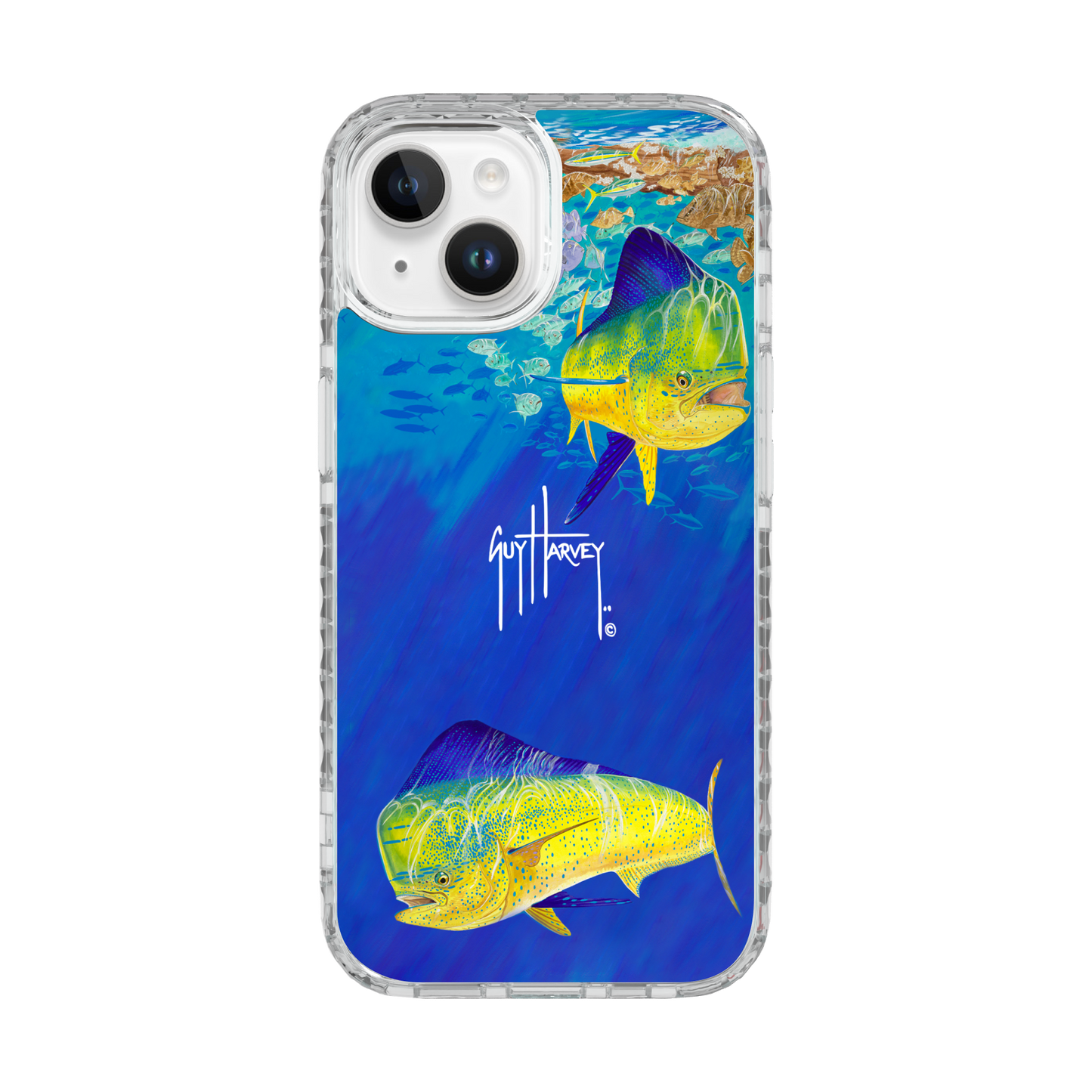 Guy Harvey | iPhone 15 Models Magnitude Break Away Phone Case iPhone 15 Pro Max, Bermuda Blue
