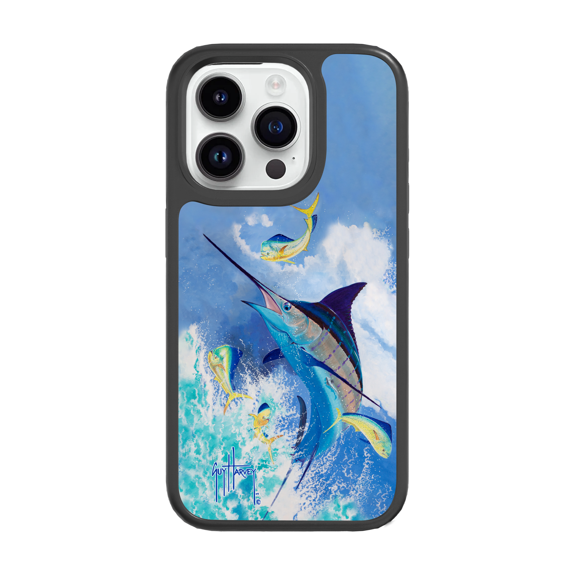 iPhone 15 Models - Fortitude Blue Commocean Phone Case View 2