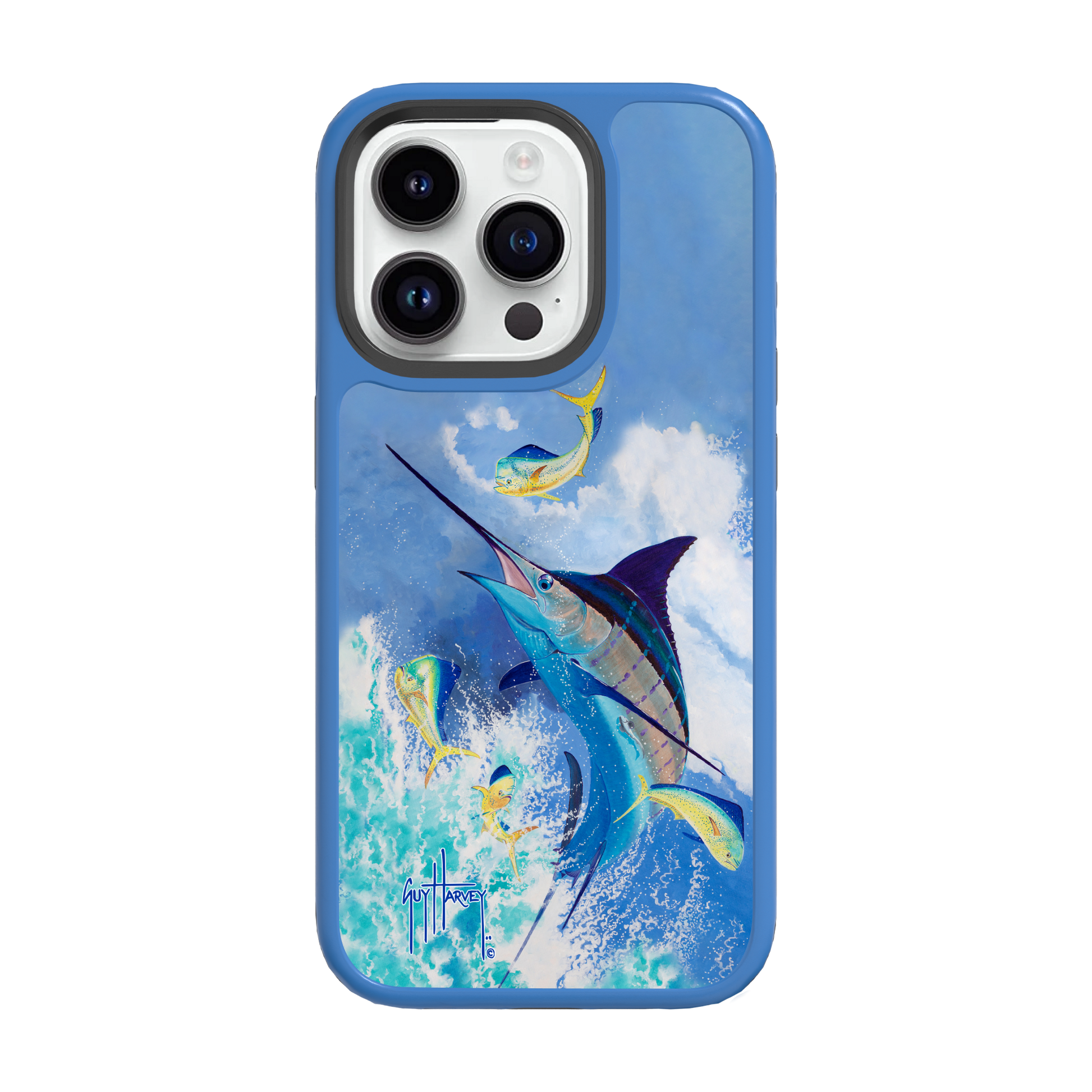 iPhone 15 Models - Fortitude Blue Commocean Phone Case View 1