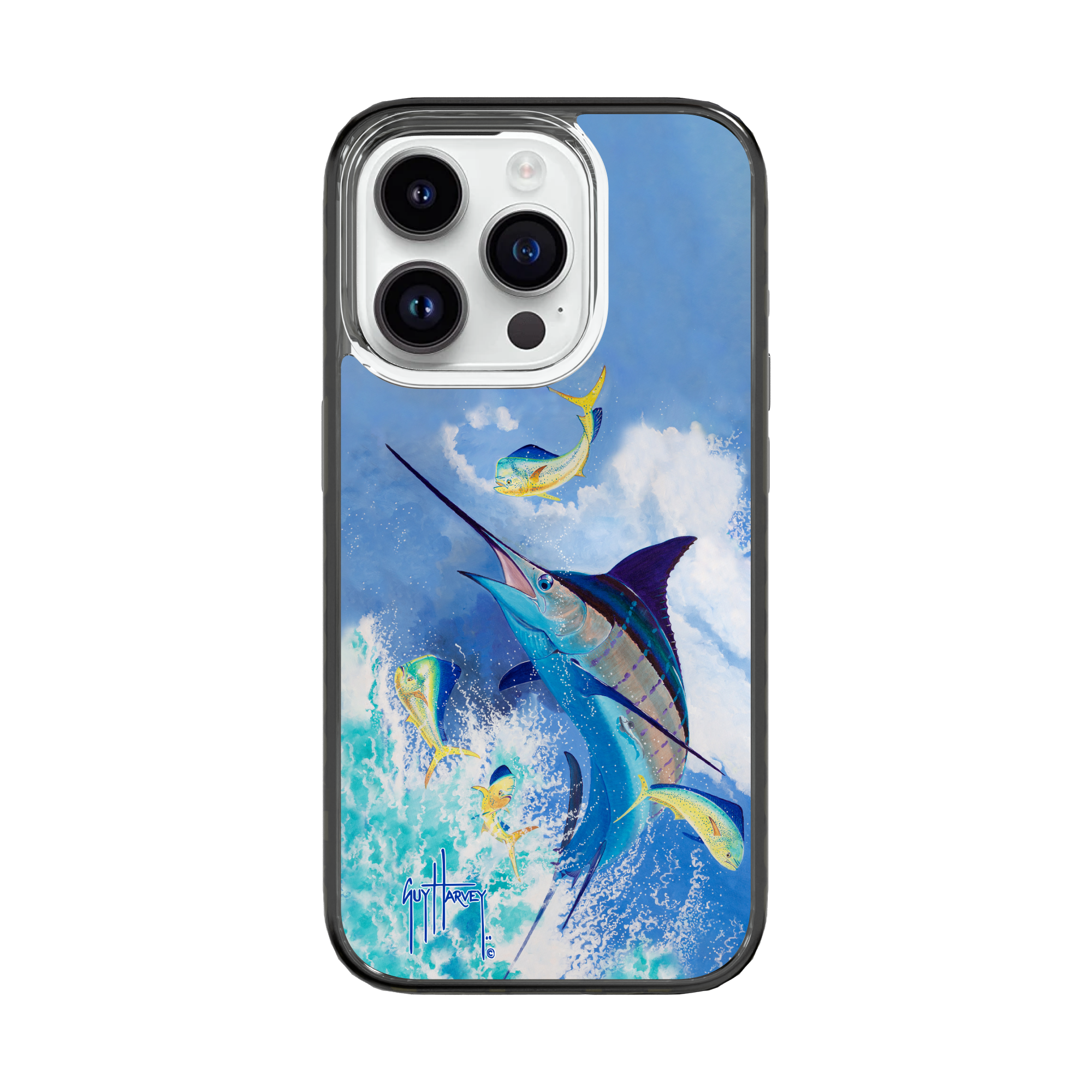 iPhone 15 Models - Magnitude Blue Commocean Phone Case View 3