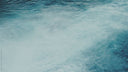 A stormy blue sea