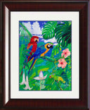 "Tropical Parrots" Grande Mini Print