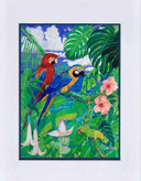 "Tropical Parrots" Grande Mini Print