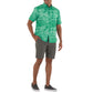 Men's Short Sleeve Printed Turquoise Fishing Shirt View 5