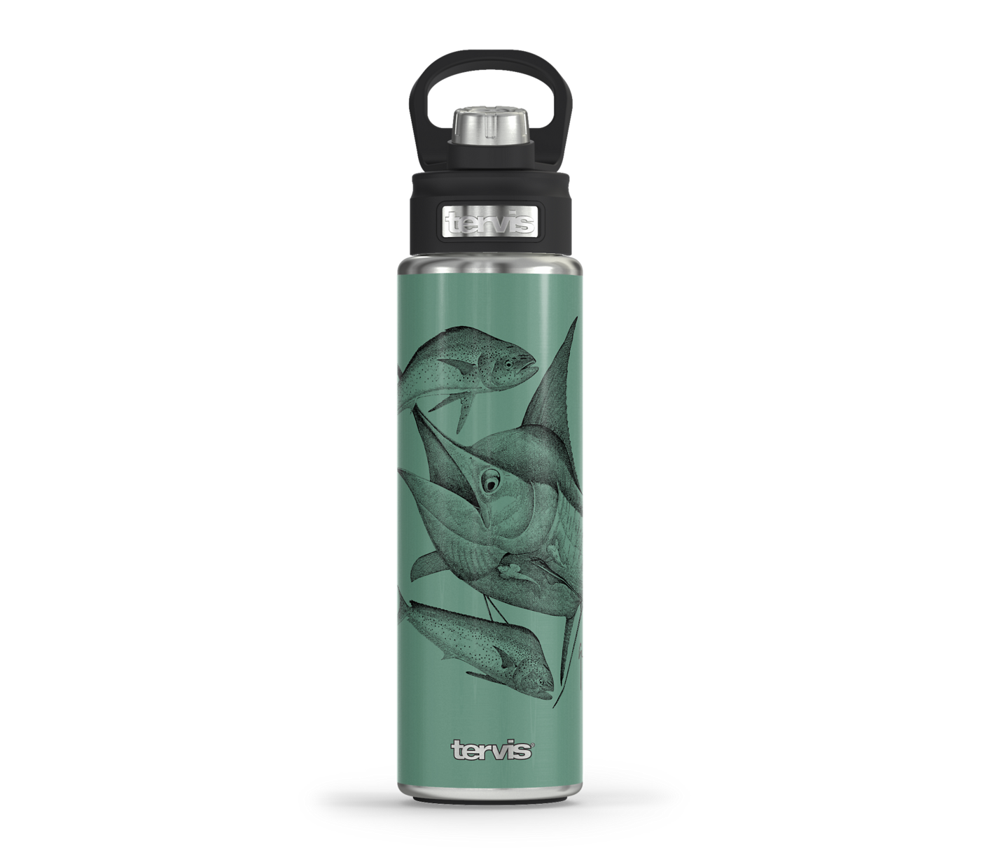 Tervis Blue Marlin and Two Dolphin Wide Mouth Bottle