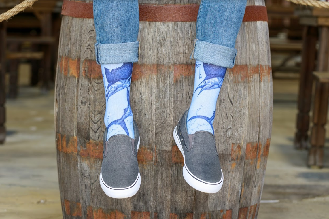 Blue Sailfish Socks