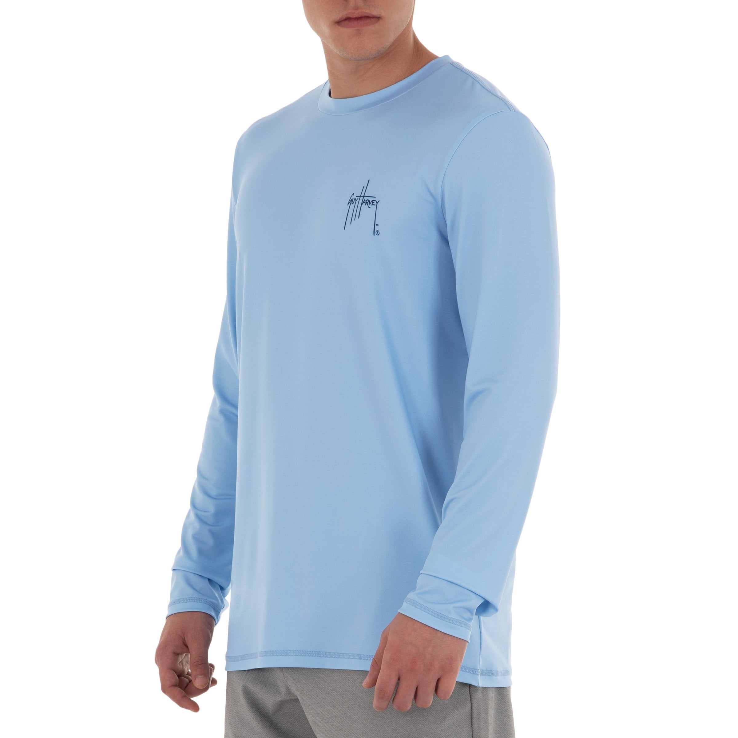 Men's Scribble Marlin Performance Fishing Shirt View 3