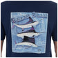 Men's Billfish Grand Slam Short Sleeve Pocket Navy T-Shirt View 6