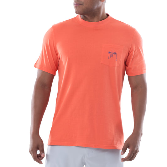 Men's Tuna Splash Short Sleeve Crew Neck Pocket T-Shirt View 2